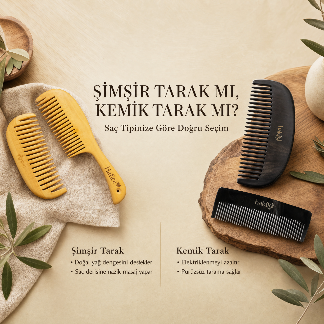 Şimşir Tarak mı, Kemik Tarak mı? Saç Tipinize Göre Doğru Tarak Seçimi