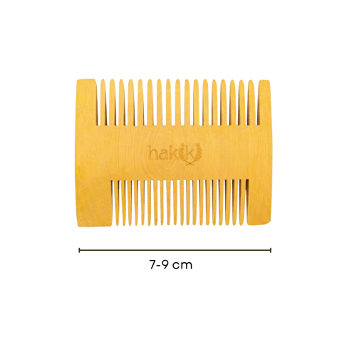 El Yapımı Şimşir Tarak Çift Taraflı 7 Cm