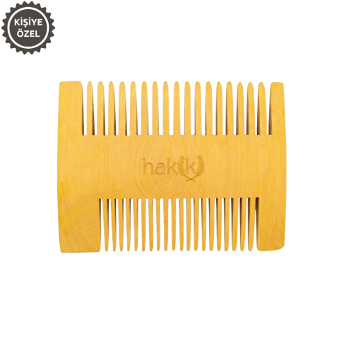 El Yapımı Şimşir Tarak Çift Taraflı 7 Cm