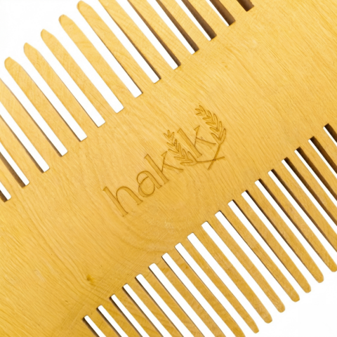 El Yapımı Şimşir Tarak Çift Taraflı 7 Cm