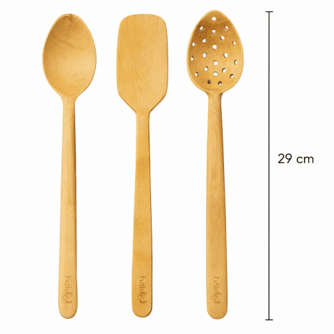 El Yapımı Şimşir 3 Parça 29 Cm Mutfak Seti 2