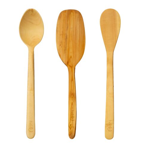 Handmade Boxwood Three-Piece Kitchen Set