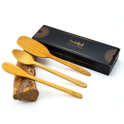 Handmade Boxwood Three-Piece Kitchen Set