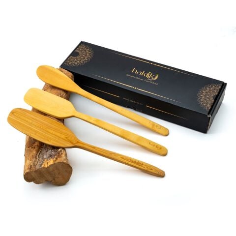 Handmade Boxwood Spatula Set