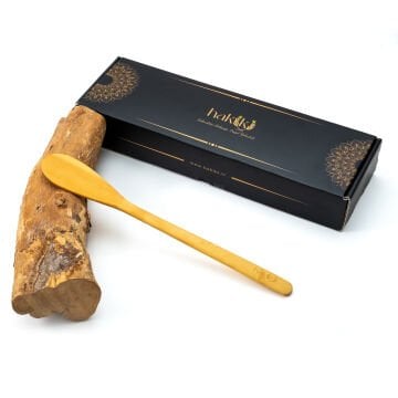 Handmade Boxwood Oval Spatula 28-30 cm