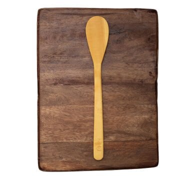 El Yapımı Şimşir Oval Spatula 28 Cm