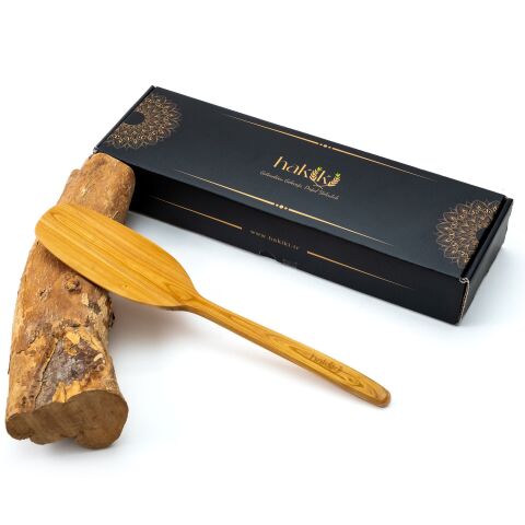 El Yapımı Şimşir Serpme Spatula 28 Cm