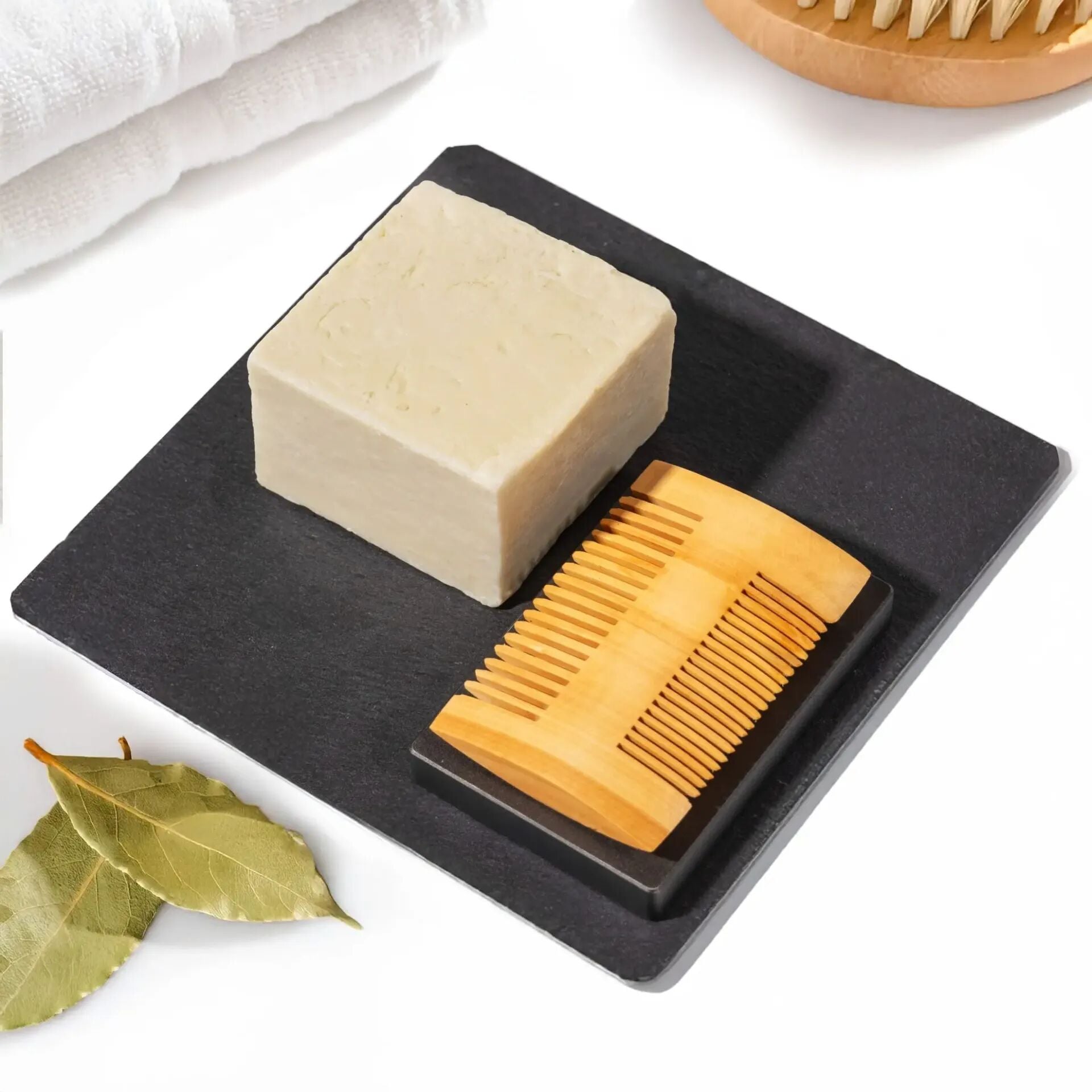 Shaving Comb & Natural Laurel Soap