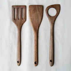 Handmade Walnut Spatula Set (30 cm)