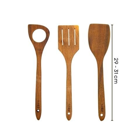 Handmade Walnut Spatula Set (30 cm)