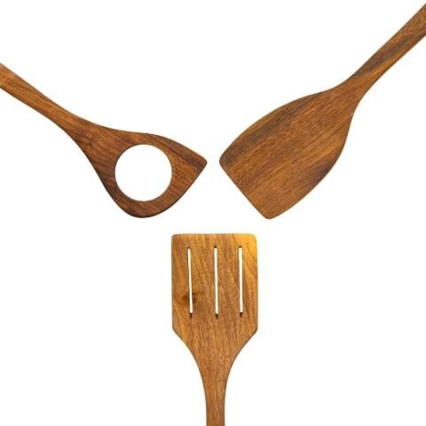 Handmade Walnut Spatula Set (30 cm)