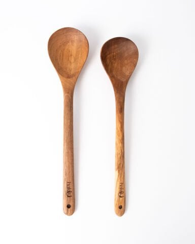 Natural Handmade Walnut Serving Set (2-Piece)