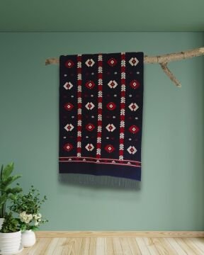 Koyun Gözü Motifli El Dokuması Kilim