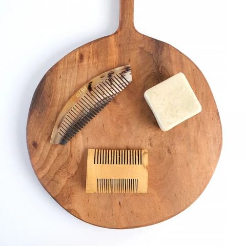 Hair Care Trio (Boxwood Comb - Bone Comb - Laurel Soap)