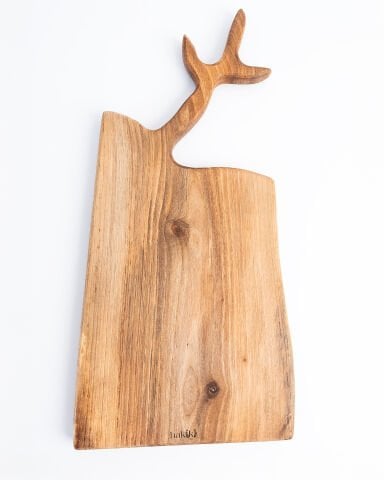 Handmade Walnut Cutting and Serving Board (Olive Branch Model)