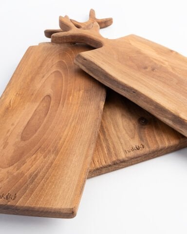 El Yapımı Ceviz Kesme & Sunum Tahtası (Zeytin dalı modeli)