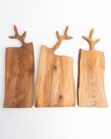 El Yapımı Ceviz Kesme & Sunum Tahtası (Zeytin dalı modeli)