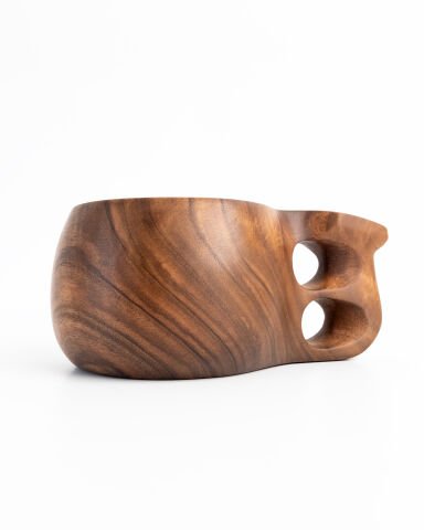 El Yapımı Doğal Ceviz Kuksa Bardak