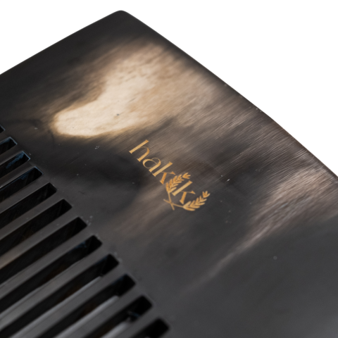 Handmade Wide-Tooth Bone Comb - Natural Hair Care