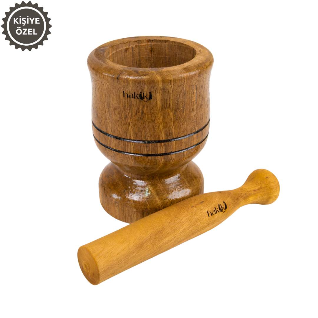 Handmade Natural Walnut Mortar