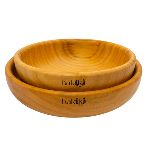 Handmade Natural 2-Piece Cherry Bowl Set