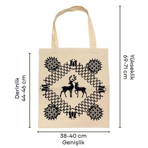 100% Handmade Kastamonu Stone-Printed Bag – Model 1