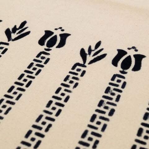 %100 El İşçiliği Kastamonu Taş Baskı Çanta – Model 3