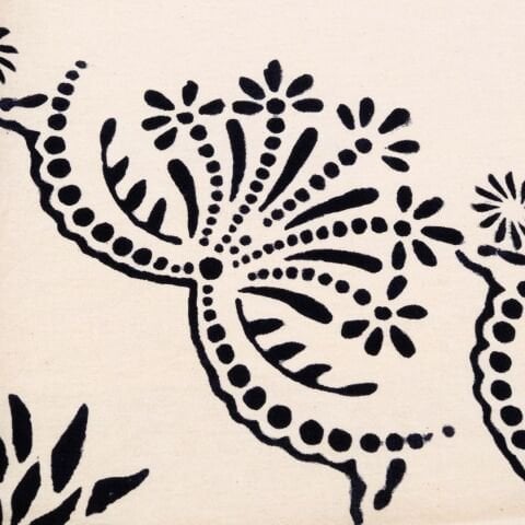 100% Handmade Kastamonu Stone-Printed Table Runner 45×100 cm