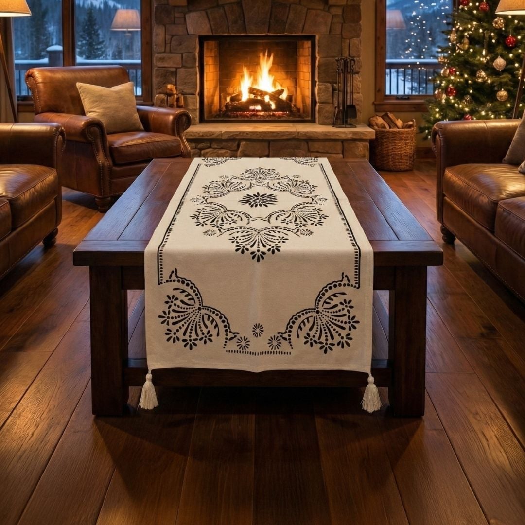 %100 El İşçiliği Kastamonu Taş Baskı Runner 45x100 Cm