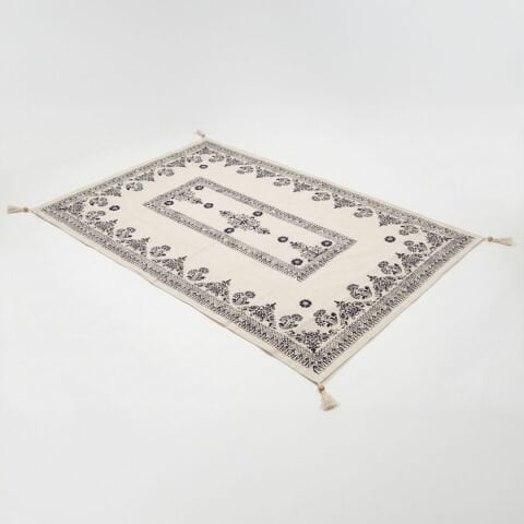 %100 El İşçiliği Kastamonu Taş Baskı Masa Örtüsü 150x220 Cm