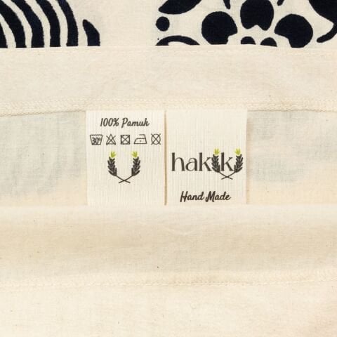 100% Handmade Kastamonu Stone-Printed Tablecloth 150×150 cm