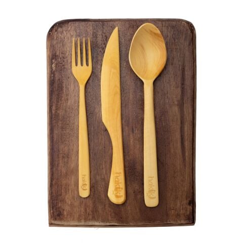 Handmade 3-Piece Boxwood Dining Set