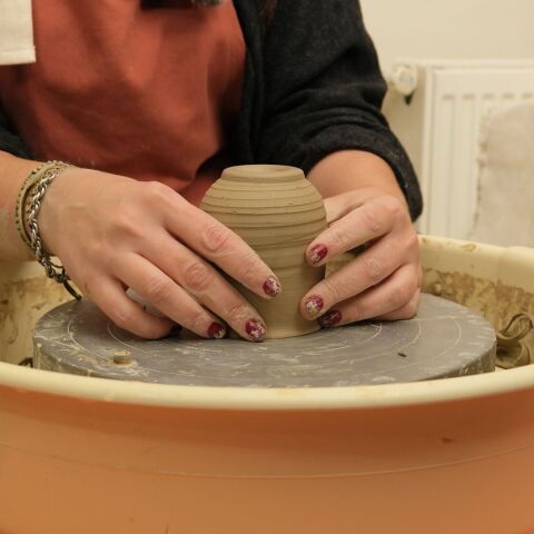 Handmade Ceramic Cup 180 ml | Natural & Minimal Design