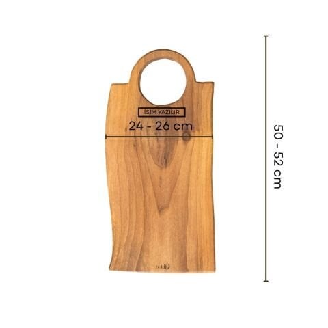 El Yapımı Ceviz Kesme & Sunum Tahtası 50 Cm