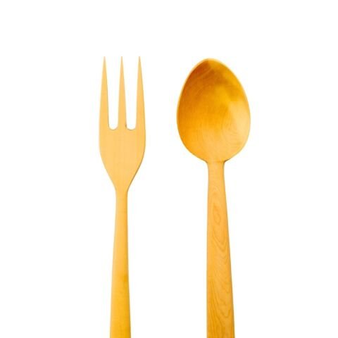 Kişiye Özel Şimşir Kaşık ve Çatal Seti 30 Cm