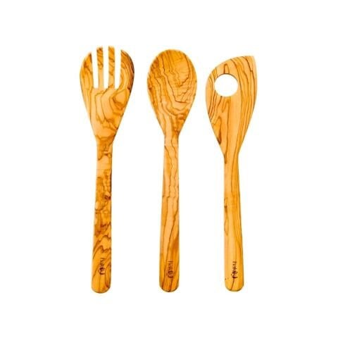 Kişiye Özel 3'lü Zeytin Mutfak Servis Seti 30 Cm