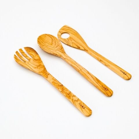 Kişiye Özel 3'lü Zeytin Mutfak Servis Seti 30 Cm