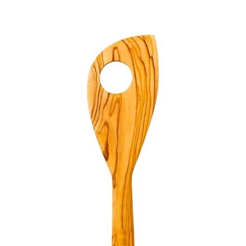 Kişiye Özel Zeytin Delikli Spatula 28 Cm