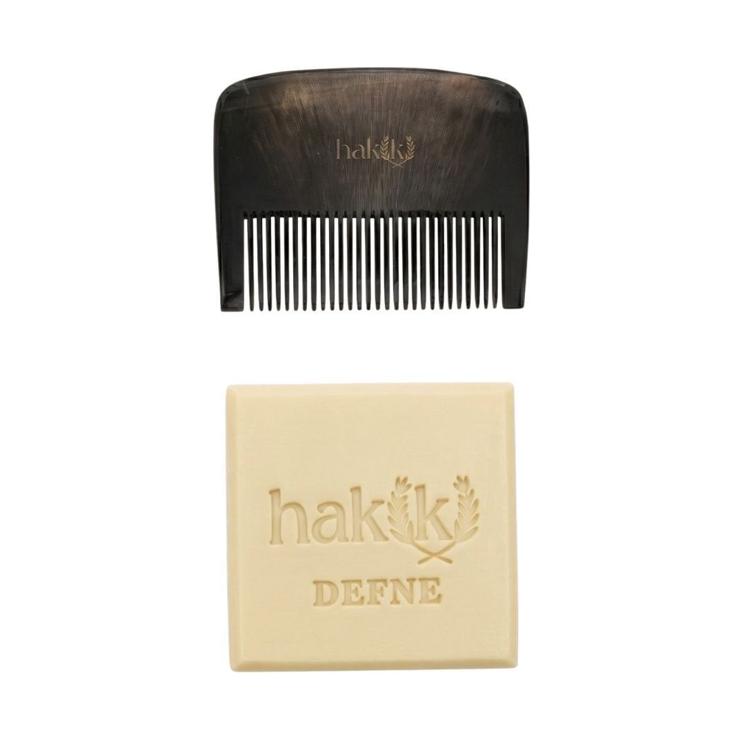 Bebek Kemik Tarak & Defne Sabunu Seti | Defne ve Yemeklik Zeytinyağı ile Doğal Saç ve Cilt Bakımı