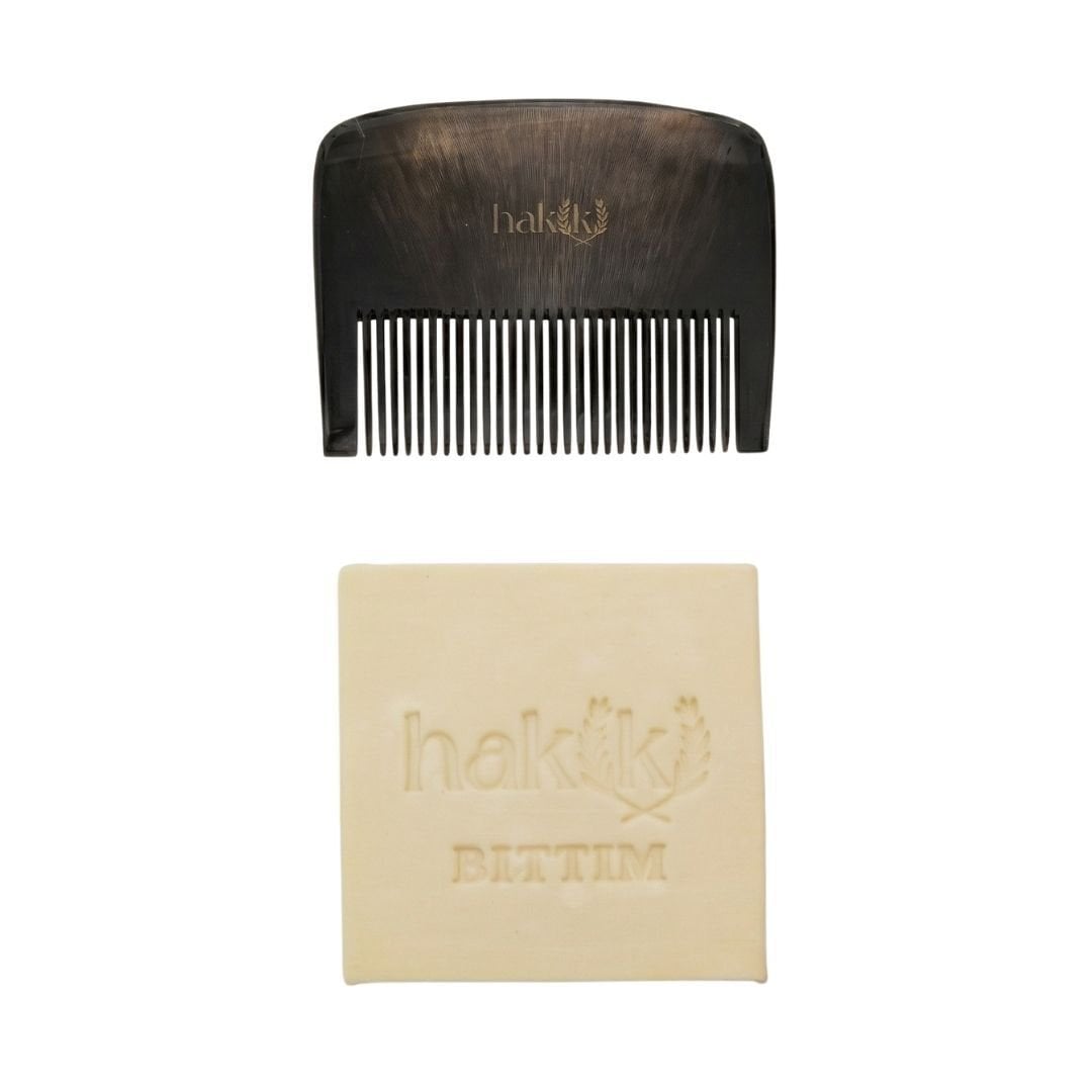 Bebek Kemik Tarak & Bıttım Sabunu Seti | Bıttım ve Yemeklik Zeytinyağı ile Doğal Saç ve Cilt Bakımı