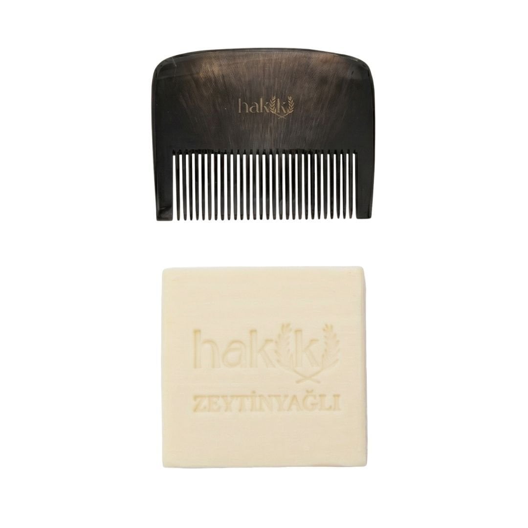 Bebek Kemik Tarak & Zeytinyağı Sabunu Seti | %100 Yemeklik Zeytinyağı ile Doğal Saç ve Cilt Bakımı