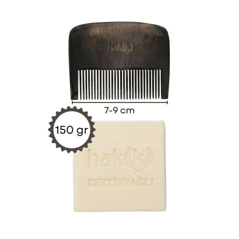 Bebek Kemik Tarak & Zeytinyağı Sabunu Seti | %100 Yemeklik Zeytinyağı ile Doğal Saç ve Cilt Bakımı