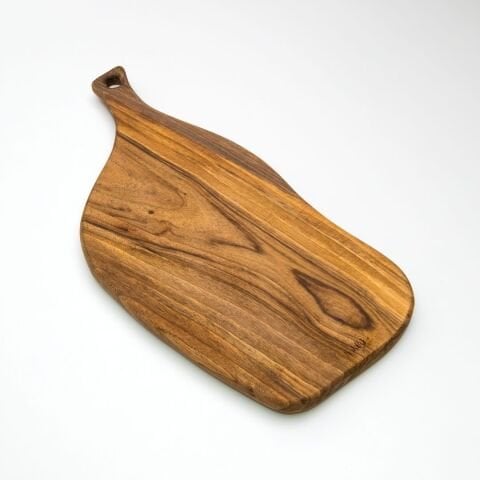 Doğal Ceviz Kesme ve Sunum Tahtası 50 cm | El Yapımı Büyük Boy Servis Tahtası