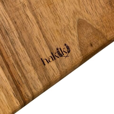 Doğal Ceviz Kesme ve Sunum Tahtası 50 Cm | El Yapımı Büyük Boy Servis Tahtası Model 2