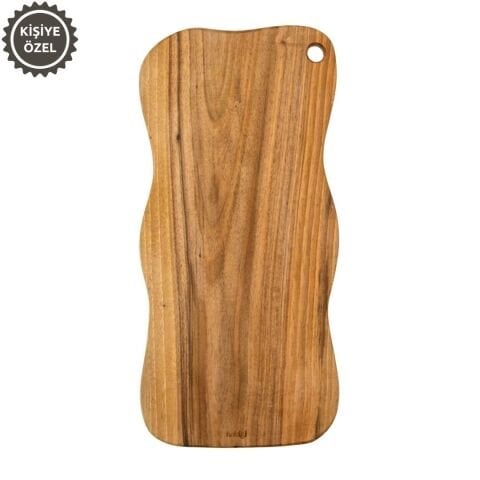 Doğal Ceviz Kesme ve Sunum Tahtası 50 Cm | El Yapımı Büyük Boy Servis Tahtası Model 3