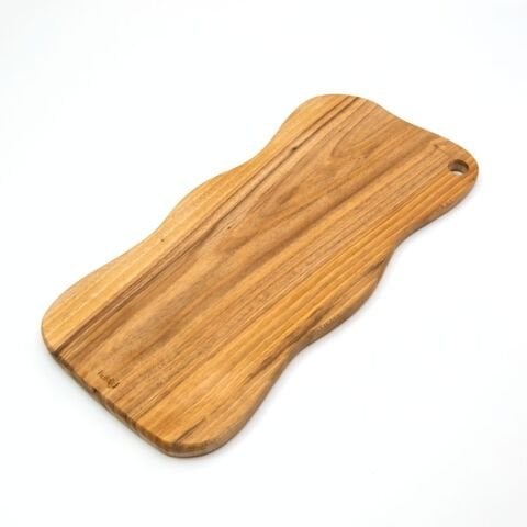 Doğal Ceviz Kesme ve Sunum Tahtası 50 Cm | El Yapımı Büyük Boy Servis Tahtası Model 3