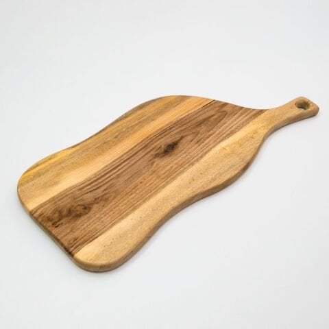 Doğal Ceviz Kesme ve Sunum Tahtası 50 Cm | El Yapımı Büyük Boy Servis Tahtası Model 4