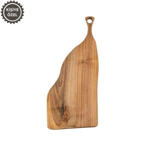 Doğal Ceviz Kesme ve Sunum Tahtası 45 Cm | El Yapımı Orta Boy Servis Tahtası