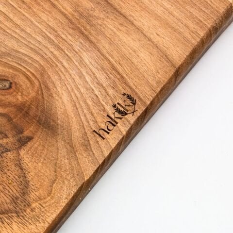 Doğal Ceviz Kesme ve Sunum Tahtası 45 Cm | El Yapımı Orta Boy Servis Tahtası