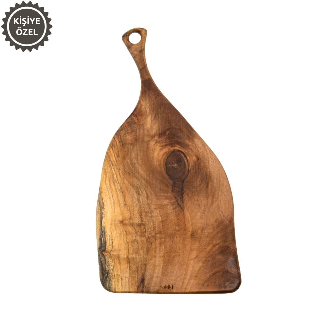 Doğal Ceviz Kesme ve Sunum Tahtası 44 Cm | El Yapımı Orta Boy Servis Tahtası